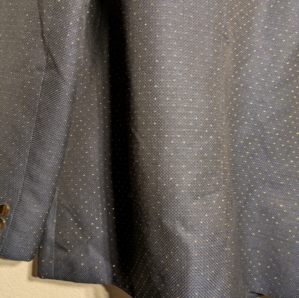 a New Day Size 14 Stylish Navy Blazer with Gold Dots - Picture 10 of 12
